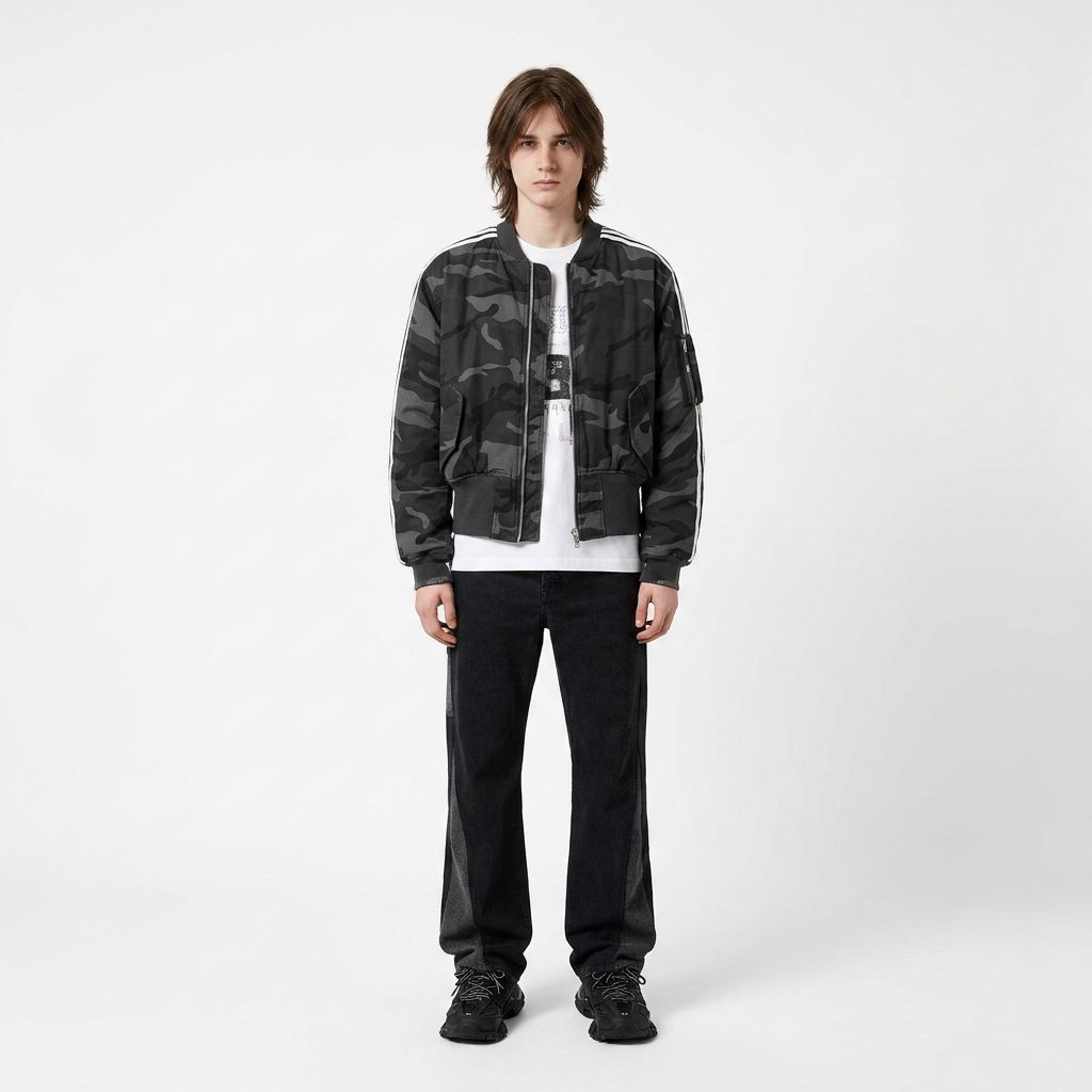 Yori + Purple Brand streetwear look