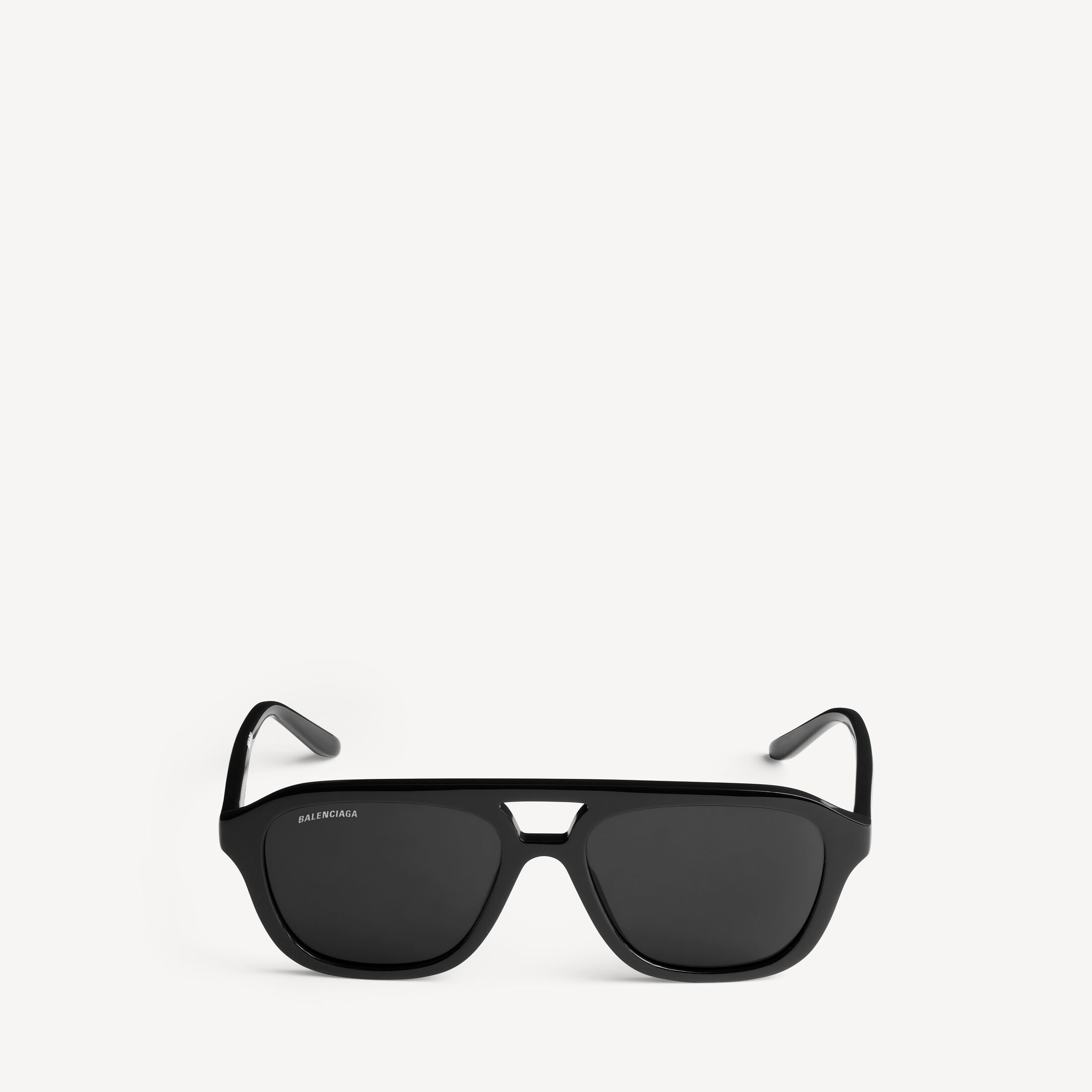 Men's Daily Pilot Sunglasses in Black by Balenciaga