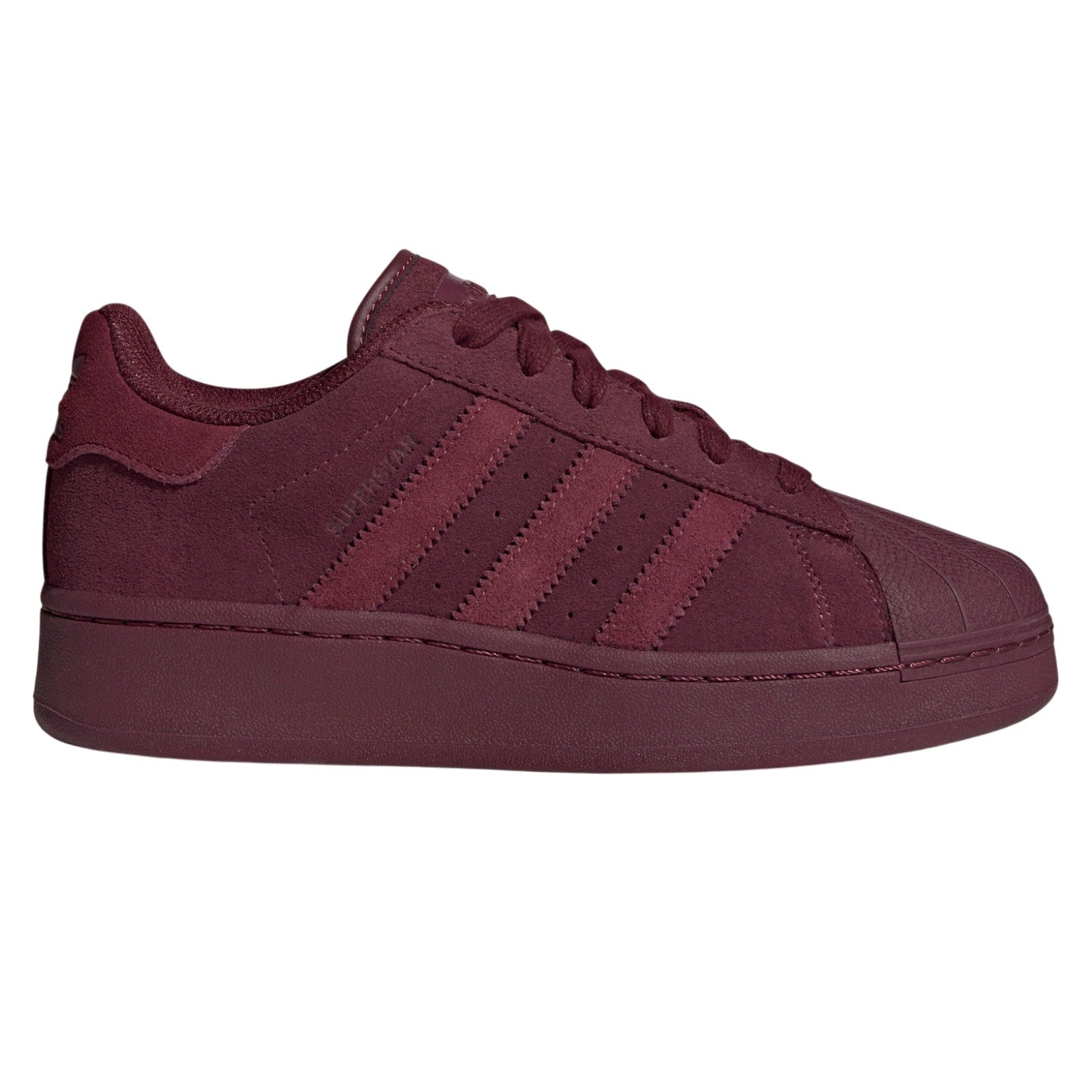 adidas Originals Womens Superstar XLG Shoes - Maroon | Size: 5 2