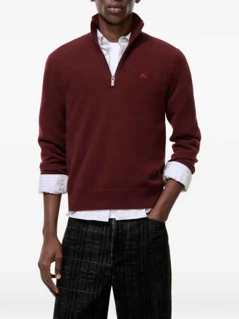cashmere blend half-zip sweater by Burberry