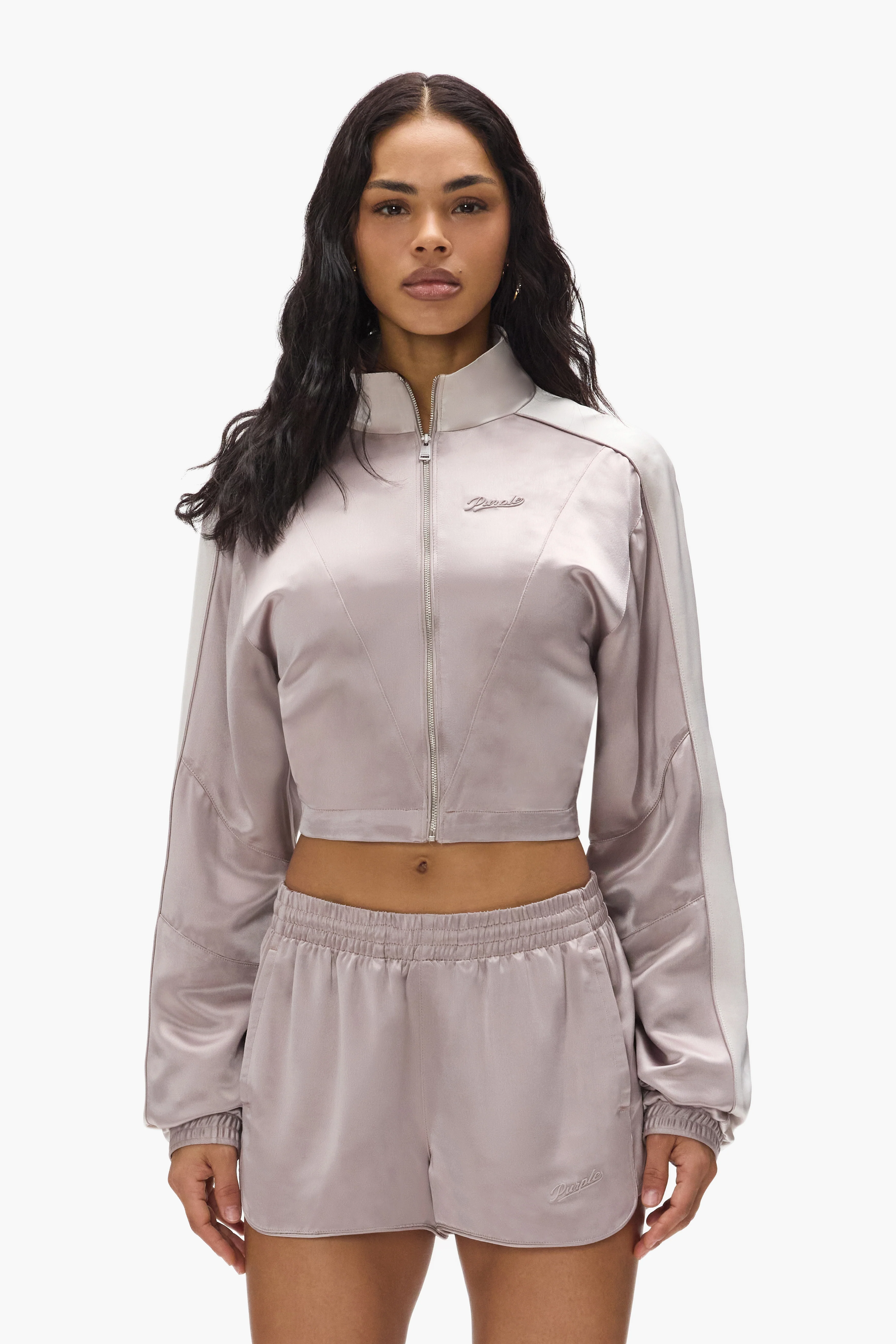 Satin Track Jacket by Purple Brand