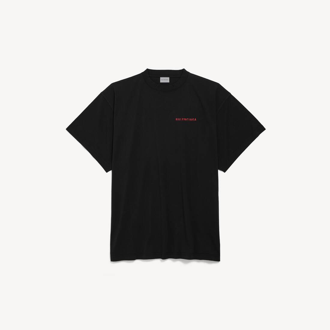 Men's Balenciaga Back Gradient Oversized T-shirt in Black 2