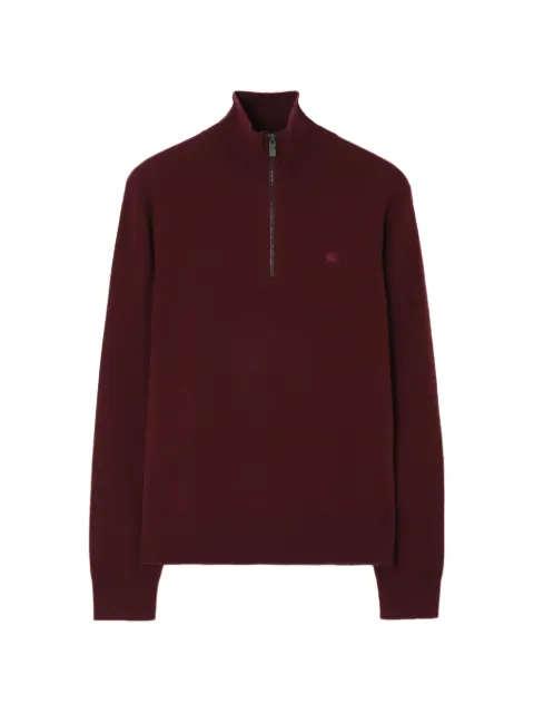 cashmere blend half-zip sweater by Burberry