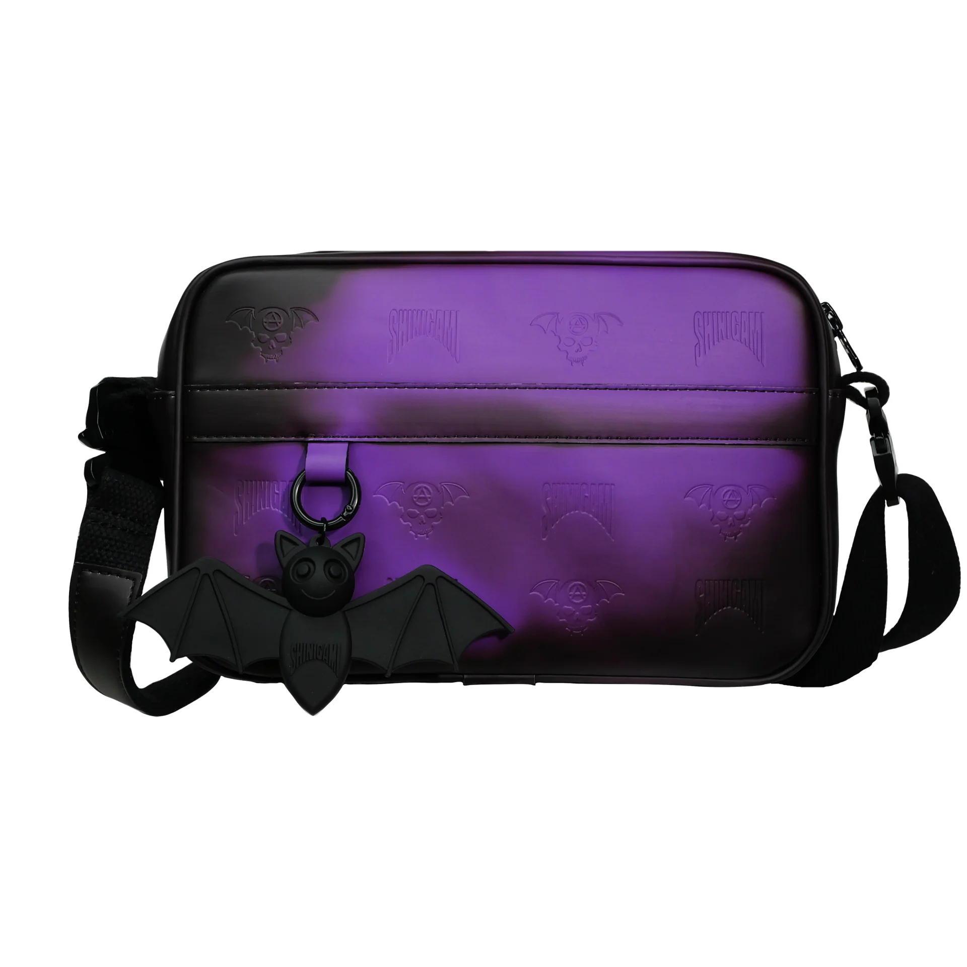 PRE-ORDER «BEEP THE BAT» THERMOCHROMIC CROSSBODY BAG PURPLE by SHINIGAMI COUTURE
