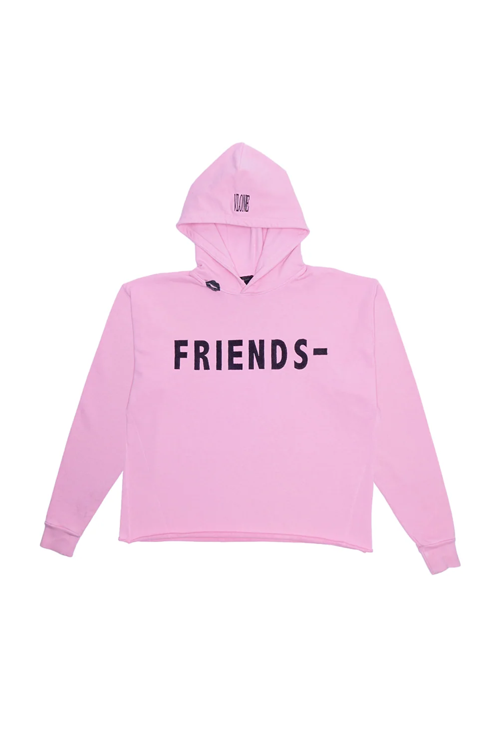 BLACK LIPSTICK FRIENDS- EMBROIDERED HOODIE (Pink) 2