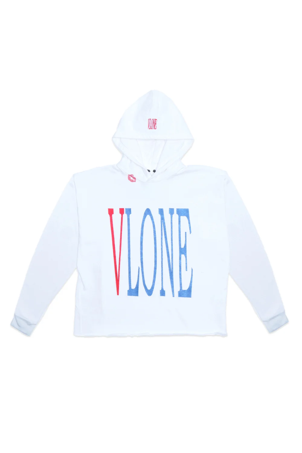 RED LIPSTICK OG EMBROIDERED HOODIE (white) 2