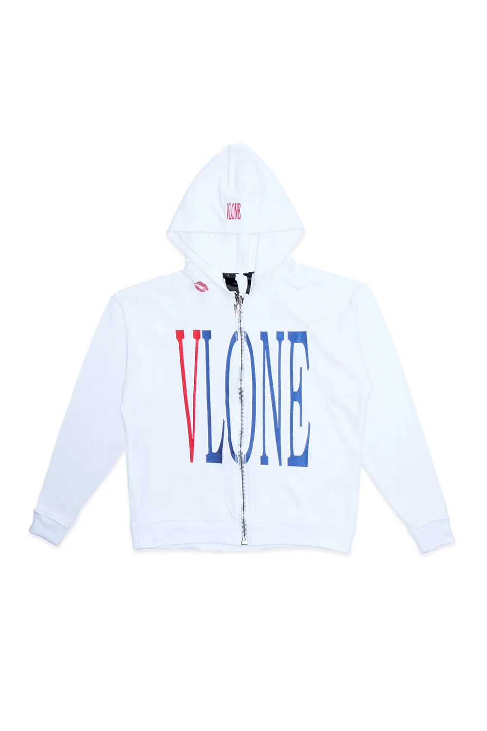 RED LIPSTICK OG EMBROIDERED ZIP-UP HOODIE 2