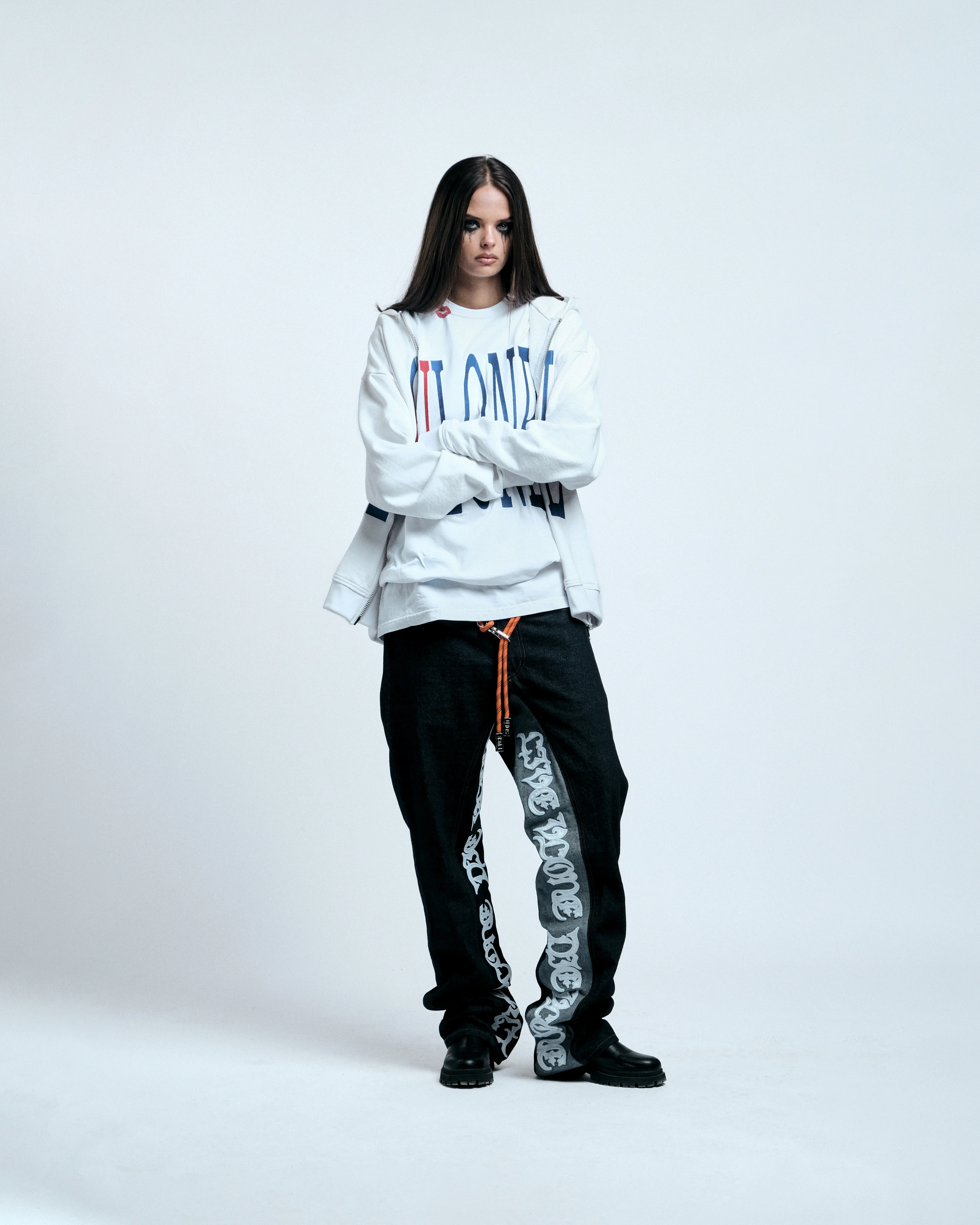 RED LIPSTICK OG EMBROIDERED ZIP-UP HOODIE 11