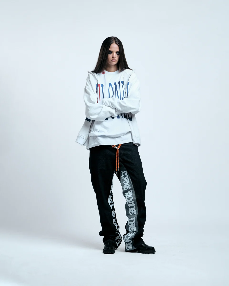 RED LIPSTICK OG EMBROIDERED ZIP-UP HOODIE 7