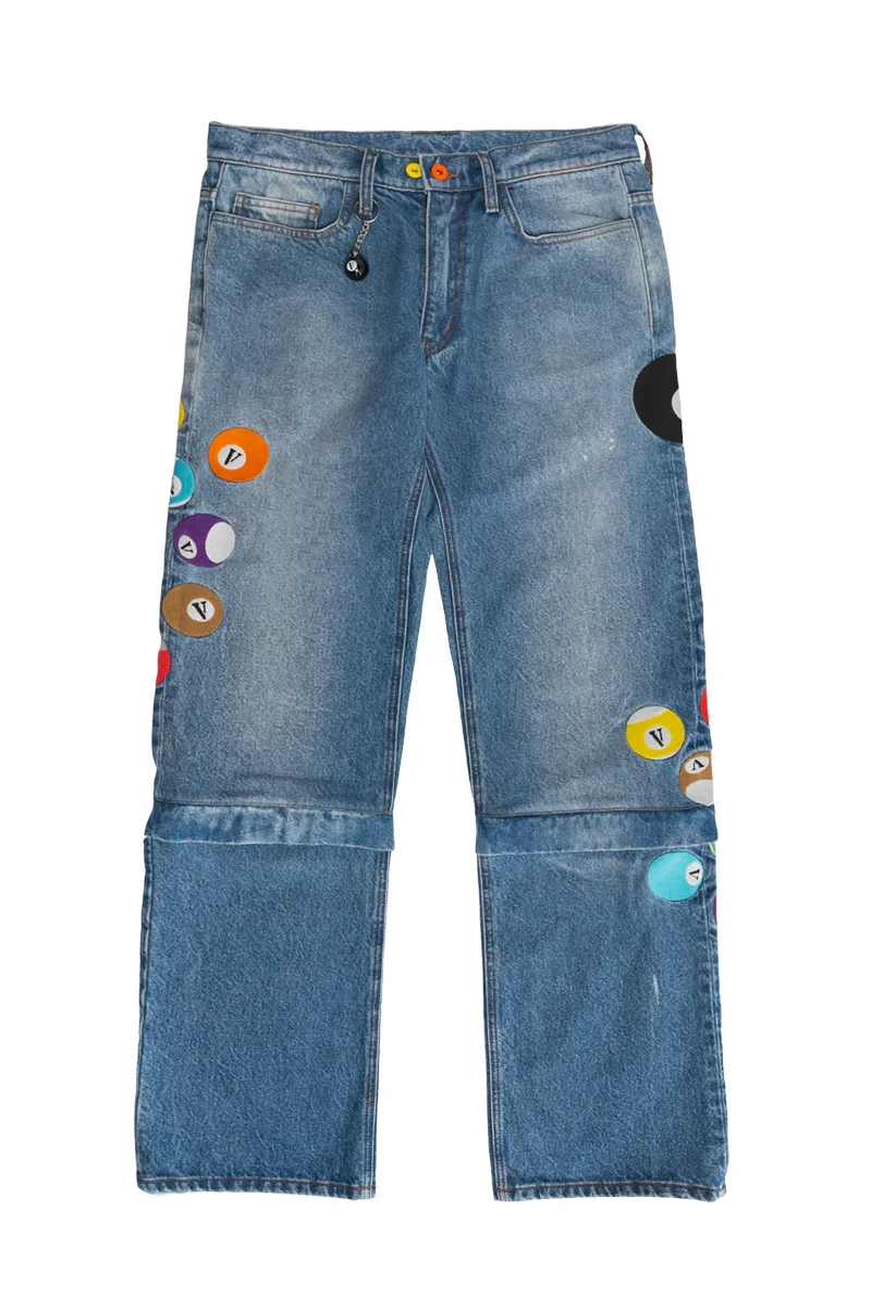 8 BVLL SKATER JEANS/SHORTS with “V” BALL KEYCHAIN 2