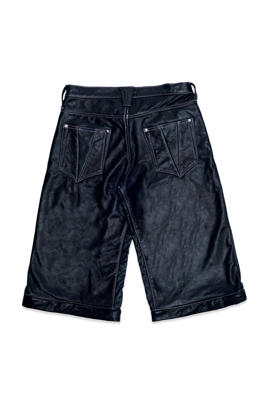 LVDV LEATHER PANTS/SHORTS (Orange V Label) Limited Edition by VLONE