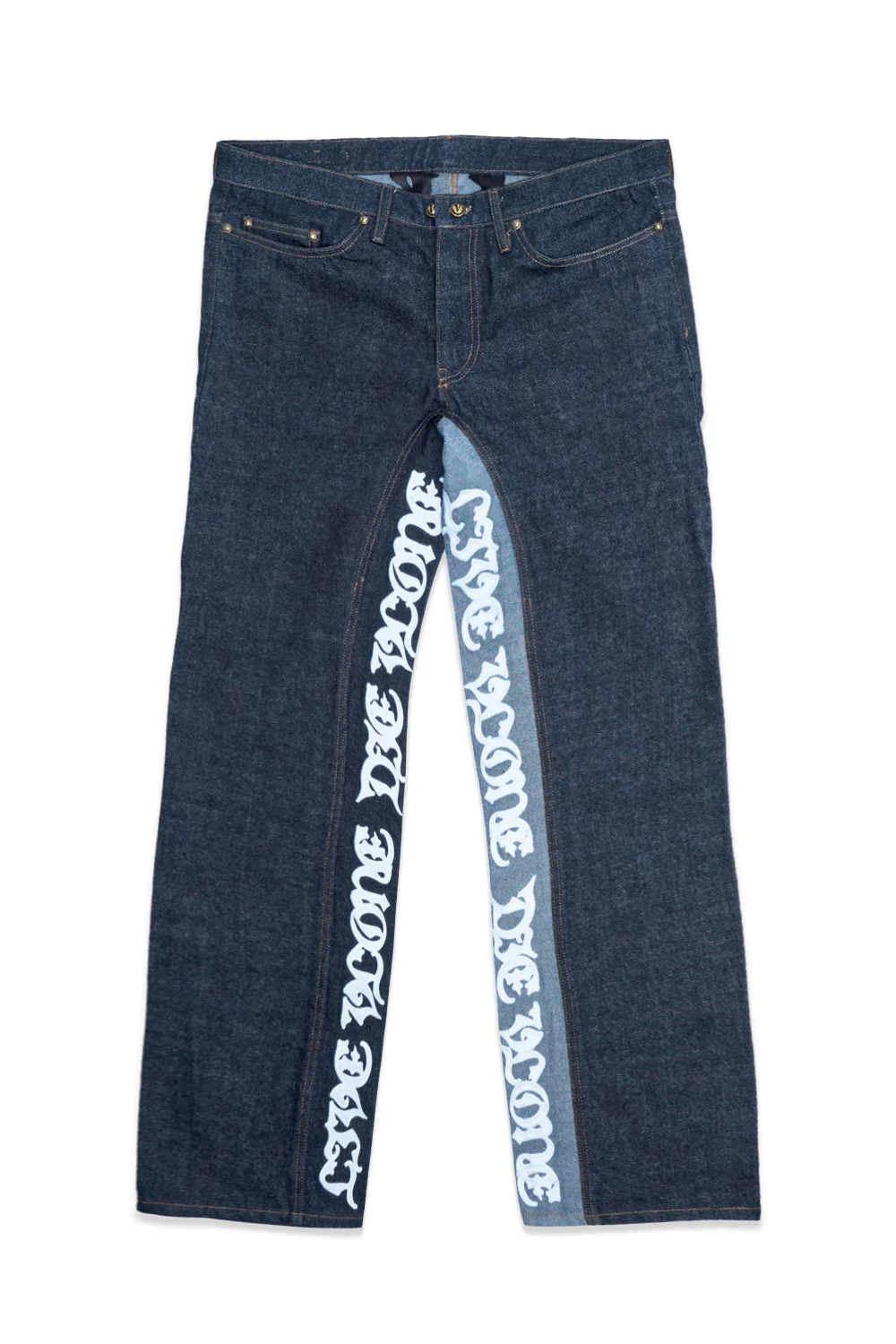 LVDV TWO-TONE RAW DENIM JEANS 2