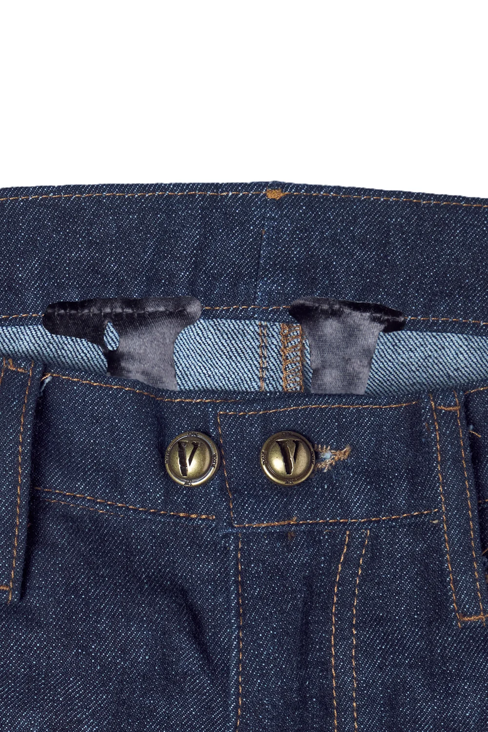 LVDV TWO-TONE RAW DENIM JEANS 4