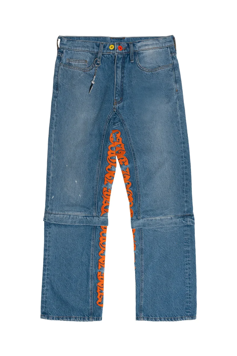 THE INFAMOUS LVDV SKATER JEANS/SHORTS with “DAGGER” KEYCHAIN 4