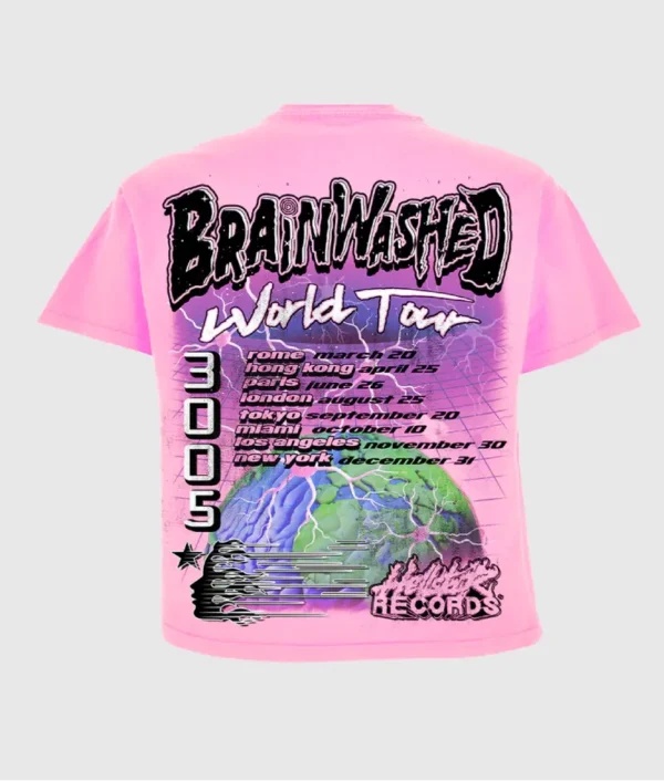 Hellstar Brainwashed World Tour Shirt | Graphic Tee 2