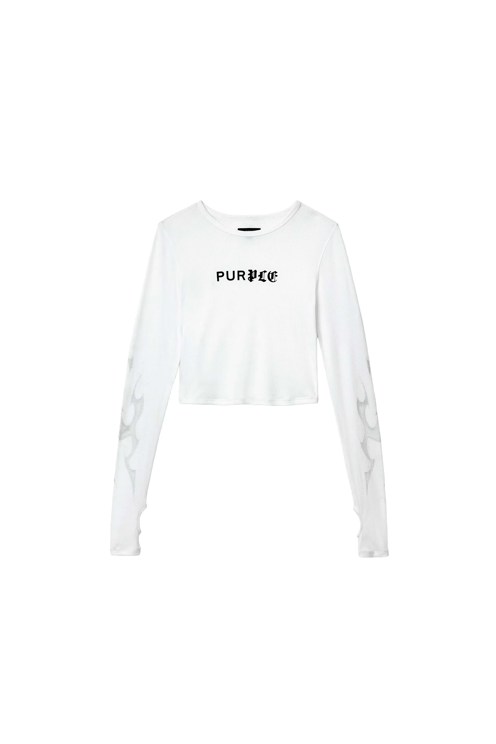 Half & Half Flames Long Sleeve by Purple Brand