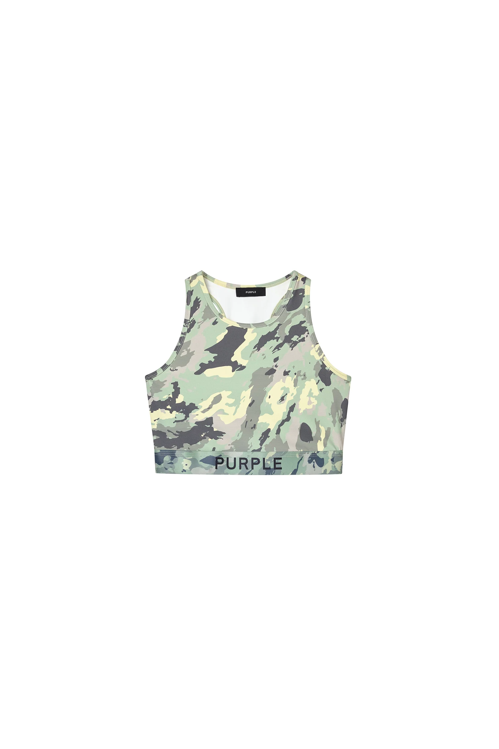 Painted Camo Nylon Bralette by Purple Brand
