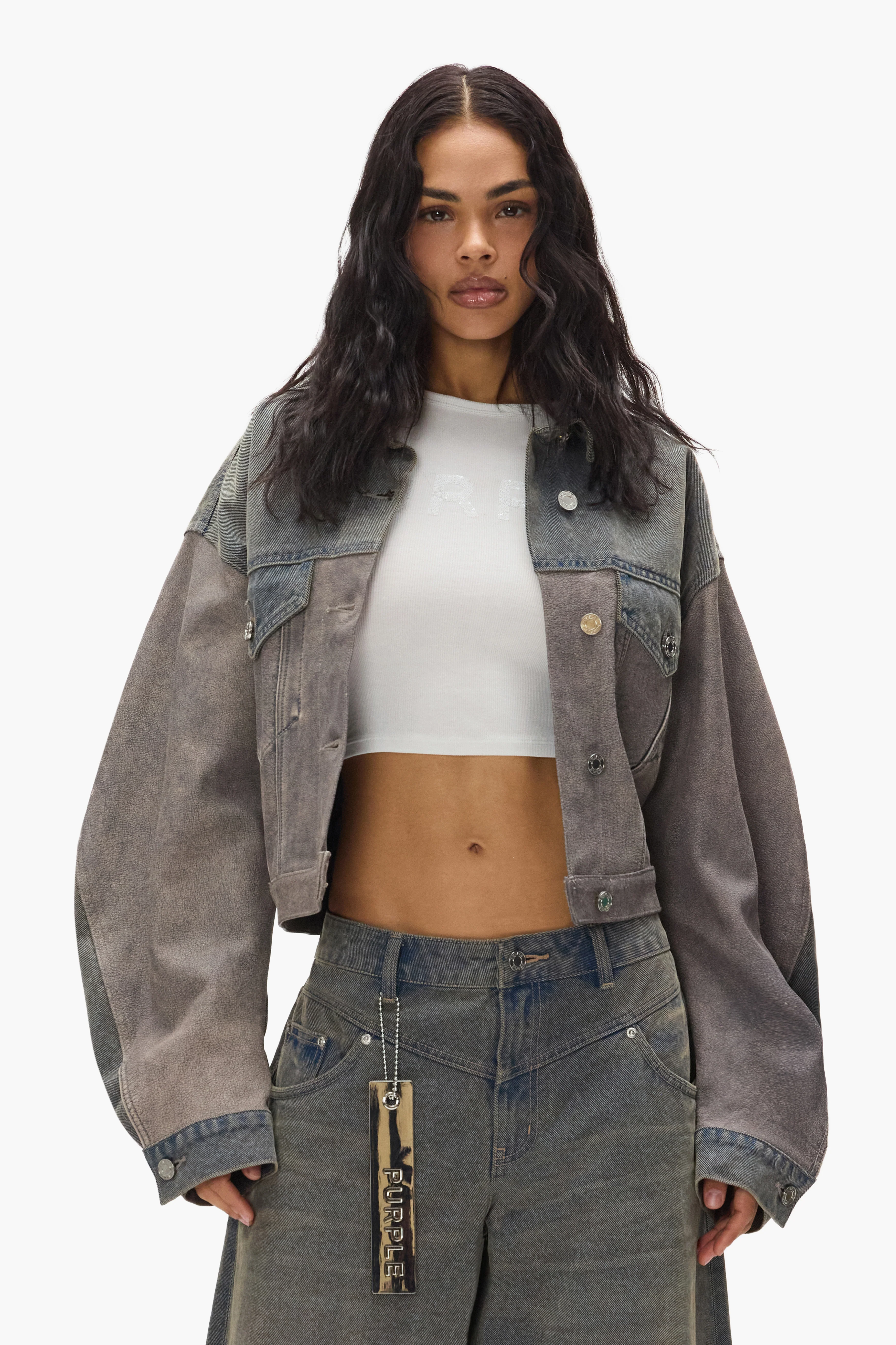 Mixed Denim & Leather Jacket 4