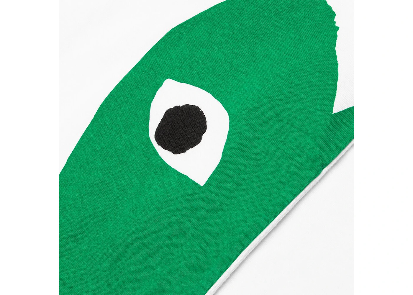 CDG play green emblem heart tee white - Comme Des Garcons 2