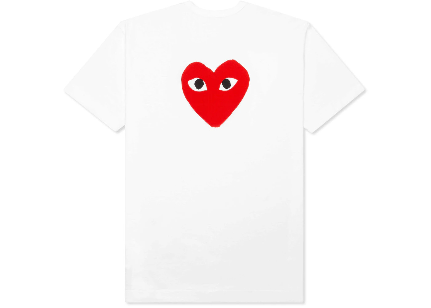 CDG Play Red Emblem No Eyes T-Shirt White - Comme Des Garcons 2