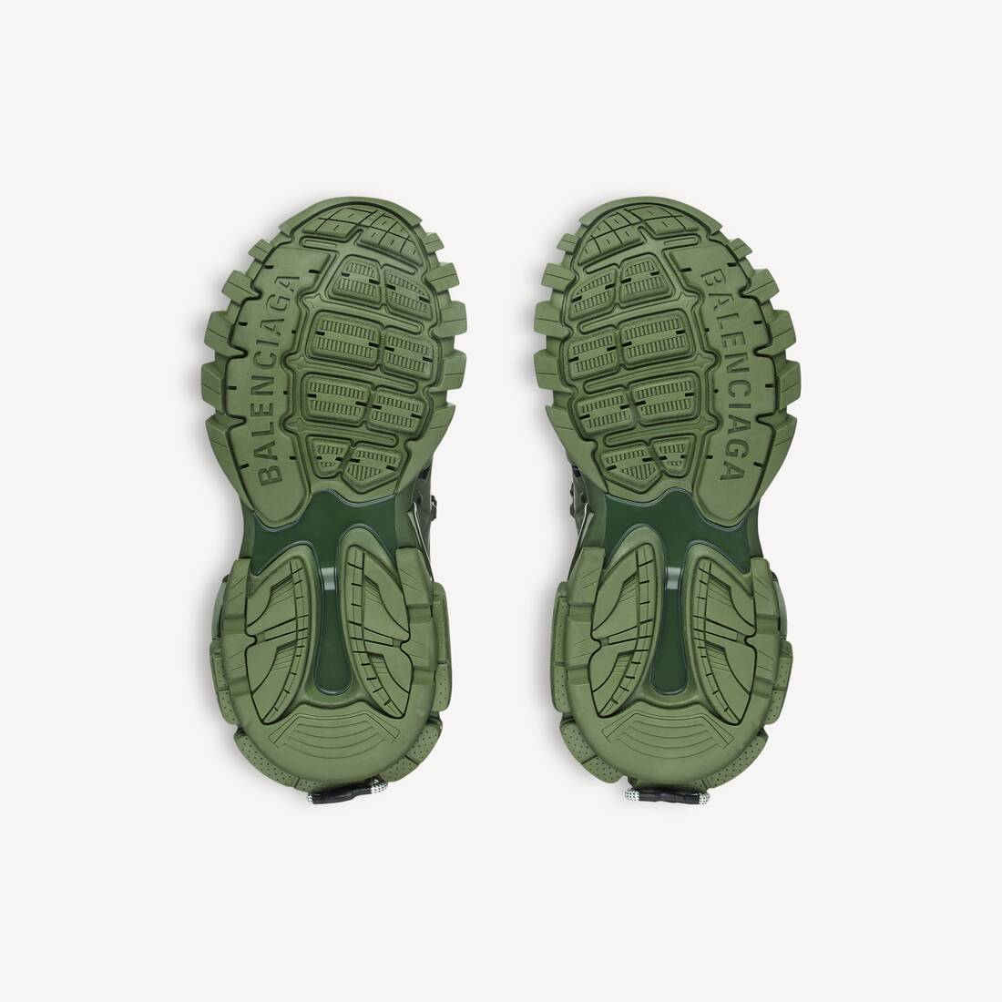 Men's Track Trail Laces Sneaker in Khaki/neon Yellow 6