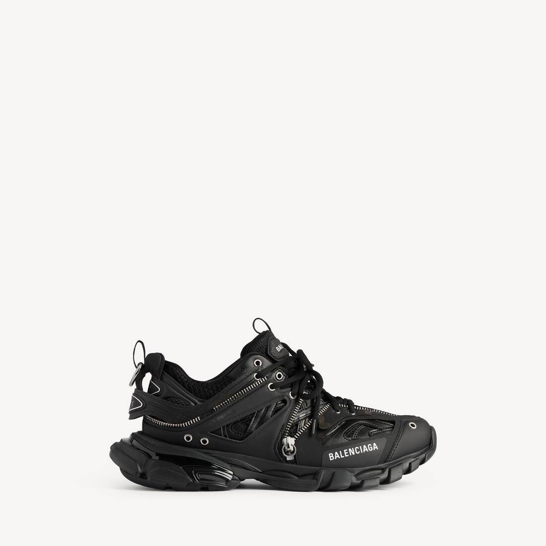 Men's Track Zip Sneaker in Black 2