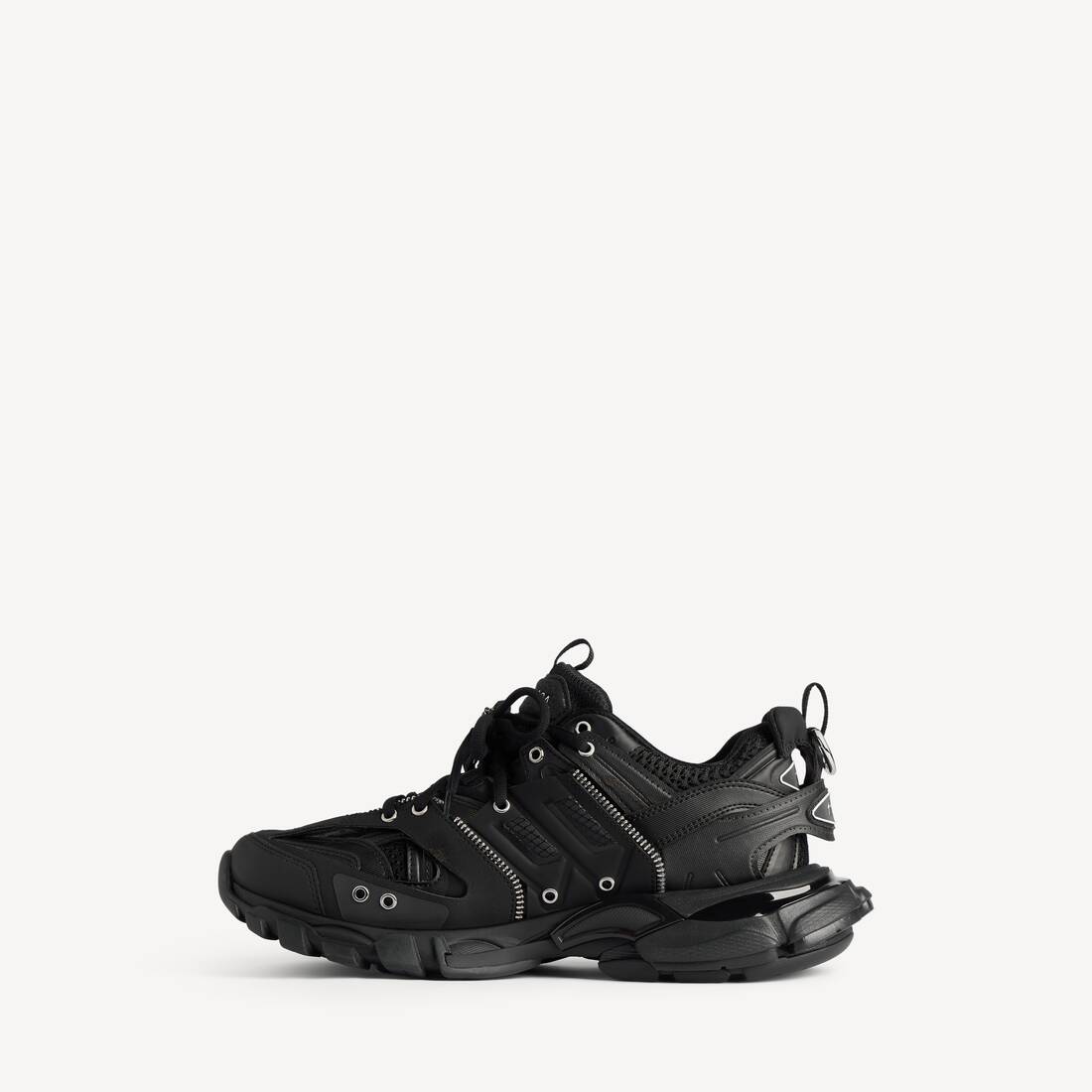 Men's Track Zip Sneaker in Black 3