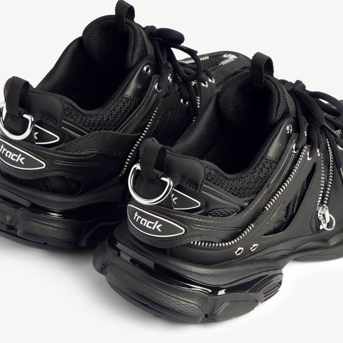 Men's Track Zip Sneaker in Black 4