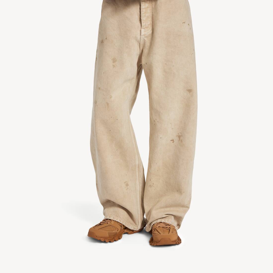 Men's Track Yard Sneaker in Camel/black 8