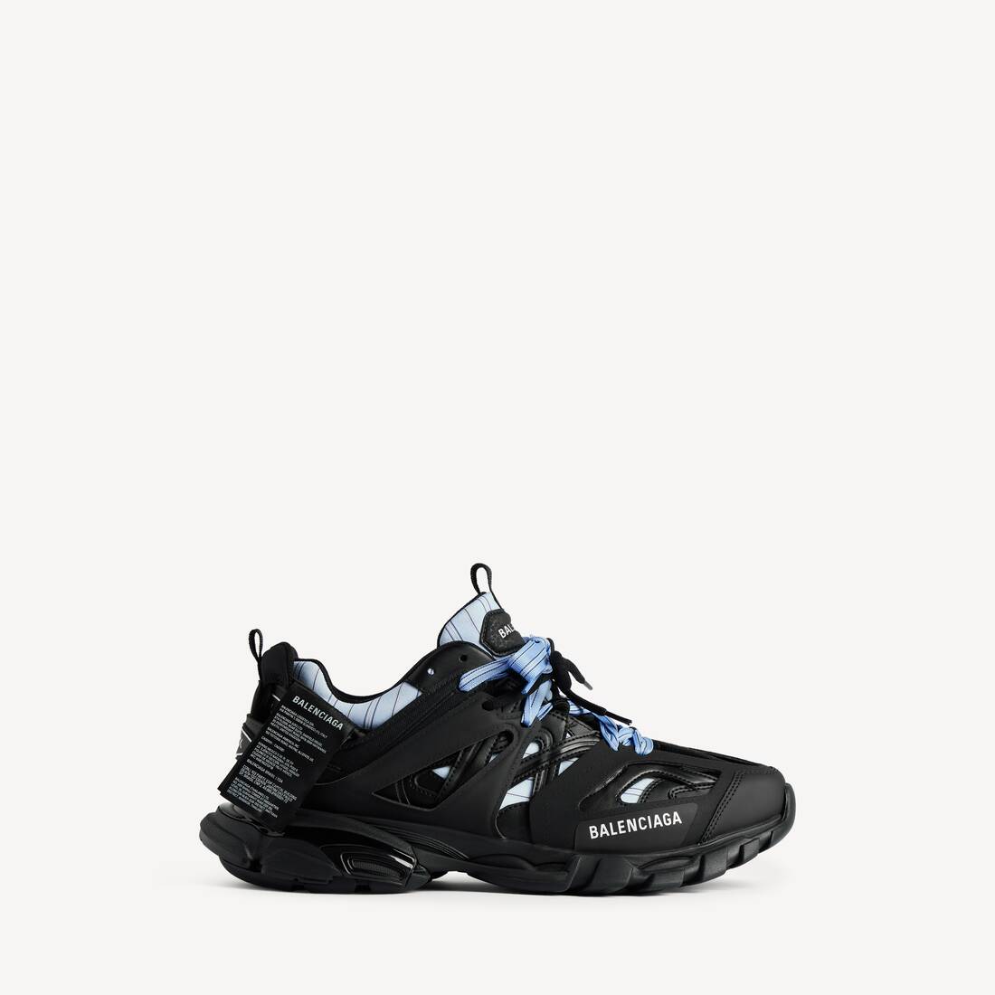 Men's Track Shirt Sneaker in Black/blue 2