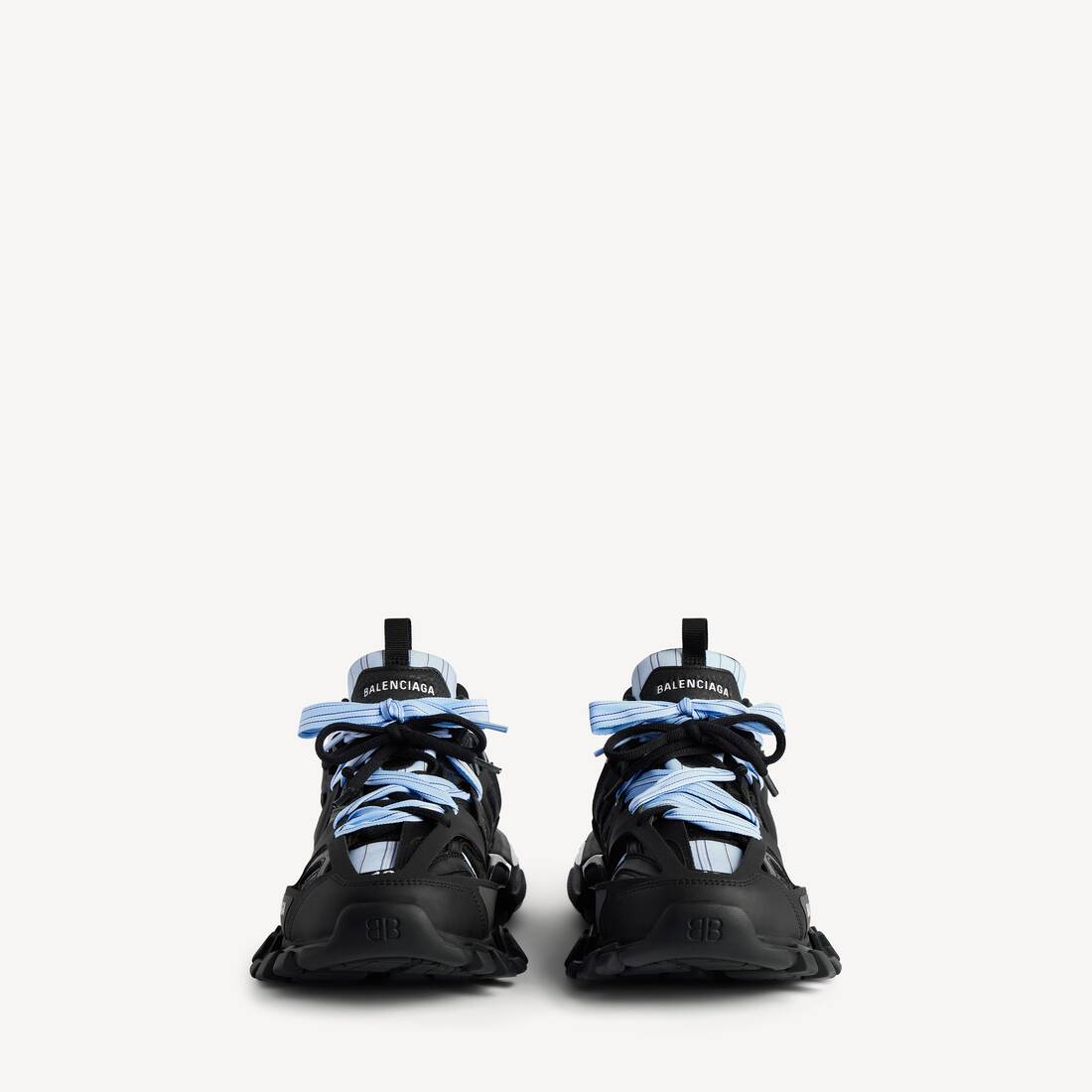 Men's Track Shirt Sneaker in Black/blue 5