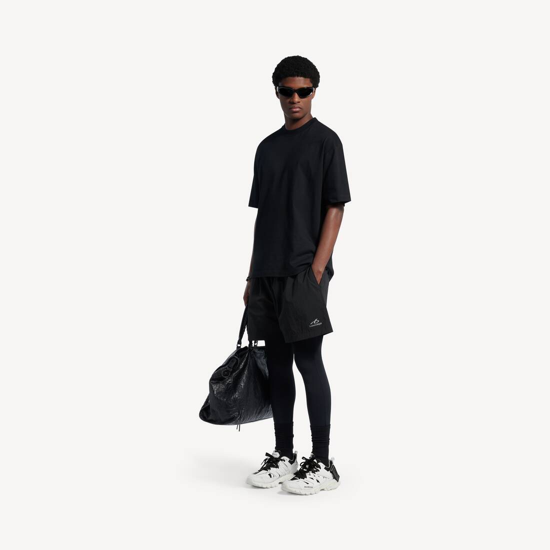 Men's Track Shirt Sneaker in White 7