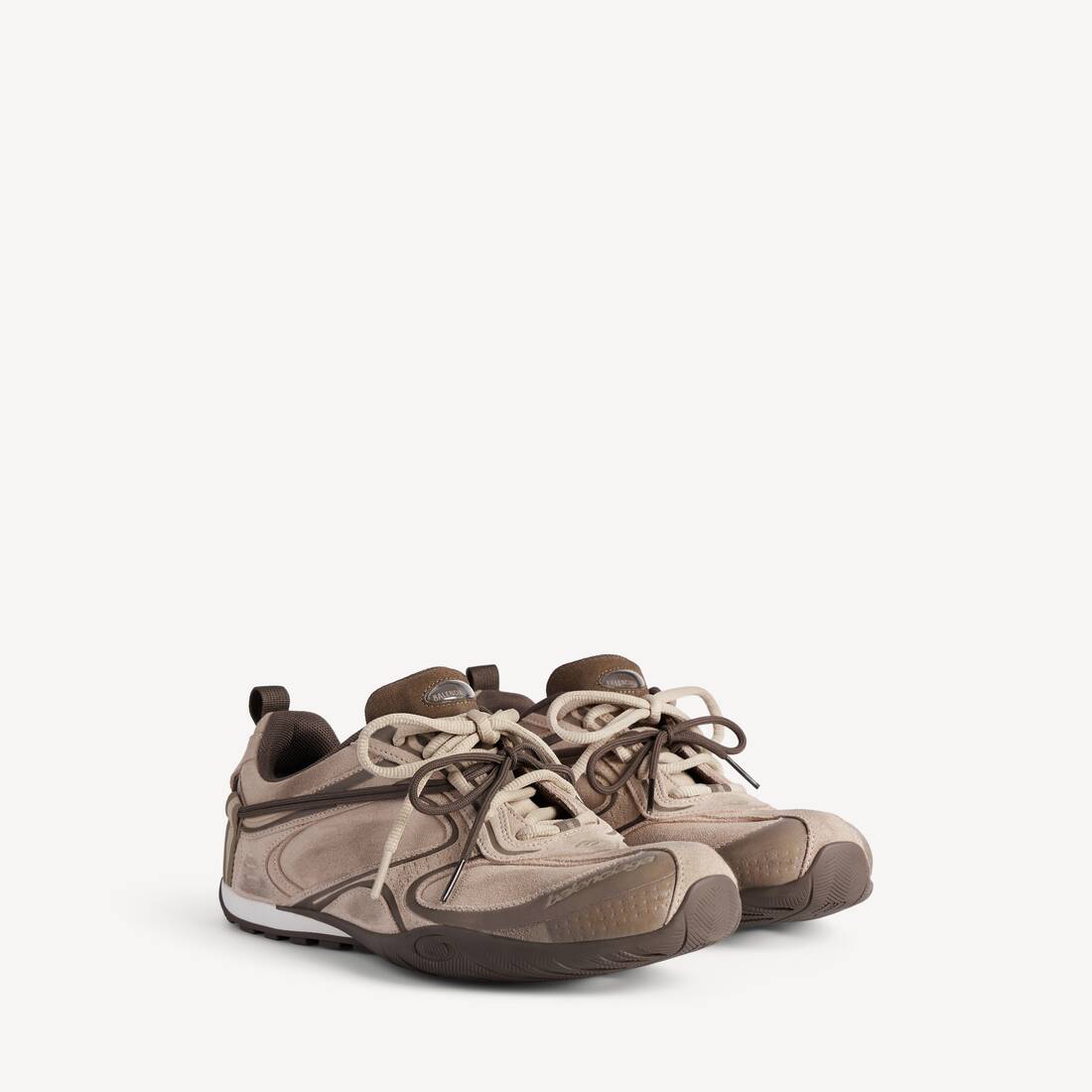 Men's Radar Velvety Sneaker in Beige/brown 3