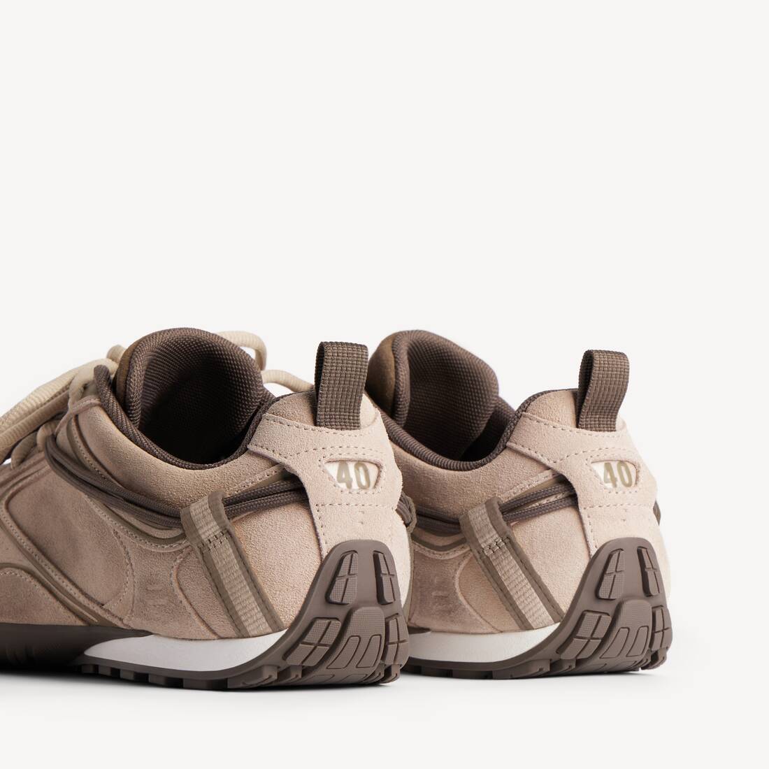 Men's Radar Velvety Sneaker in Beige/brown 4