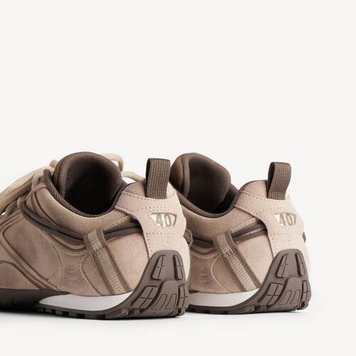 Men's Radar Velvety Sneaker in Beige/brown 11