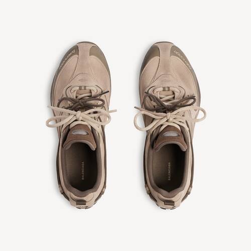 Men's Radar Velvety Sneaker in Beige/brown 12
