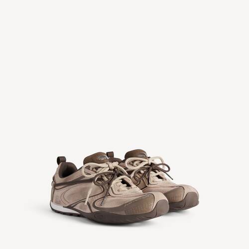 Men's Radar Velvety Sneaker in Beige/brown 10