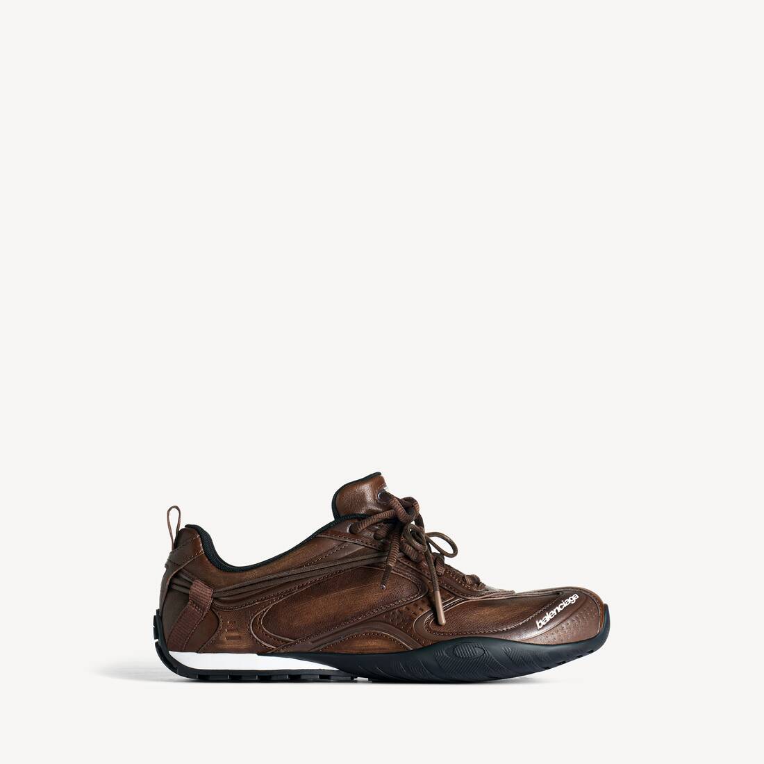 Men's Radar Leather Sneaker in Brown/black 2