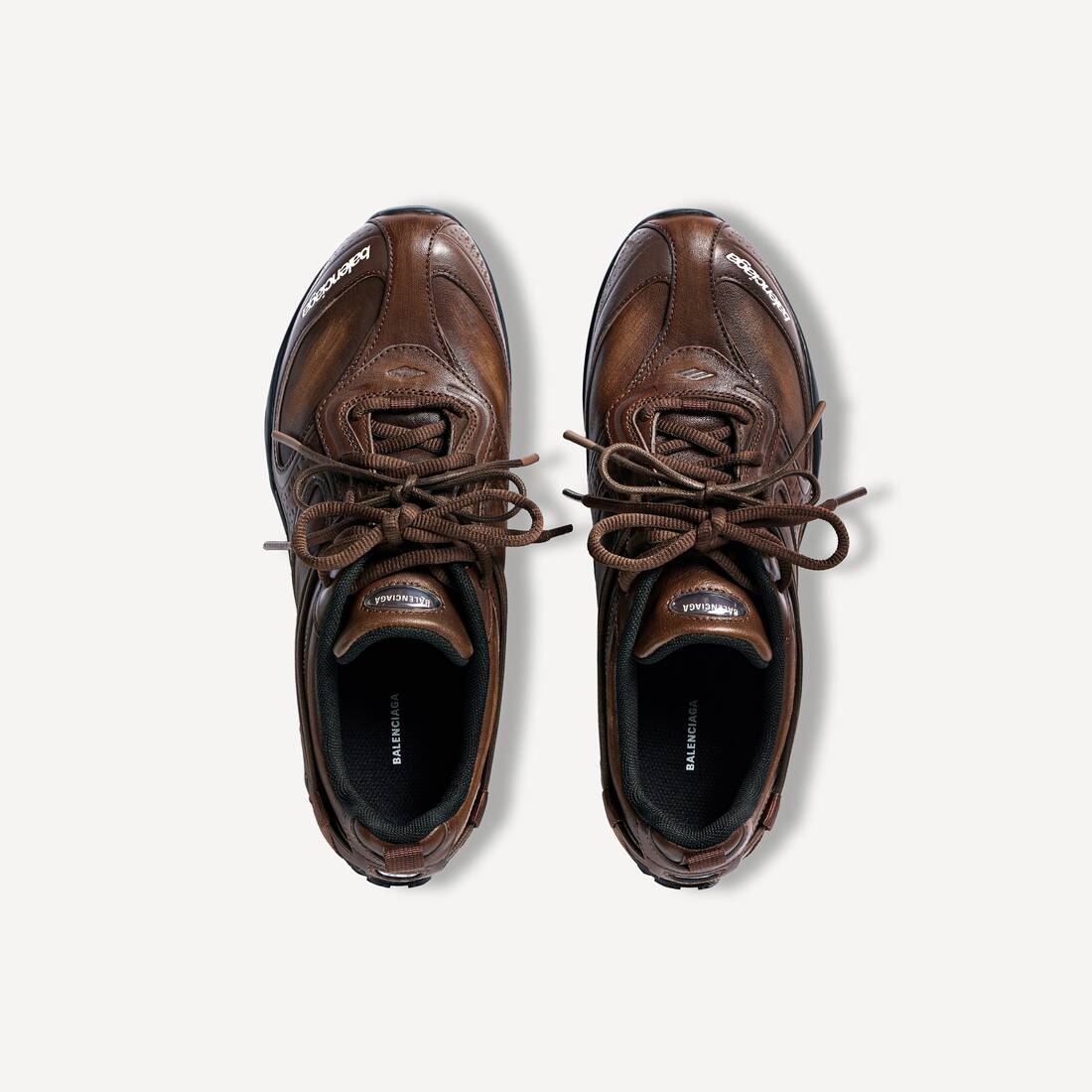 Men's Radar Leather Sneaker in Brown/black 5