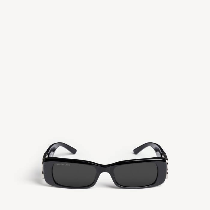 Women's Dynasty Rectangle Sunglasses in Black 3