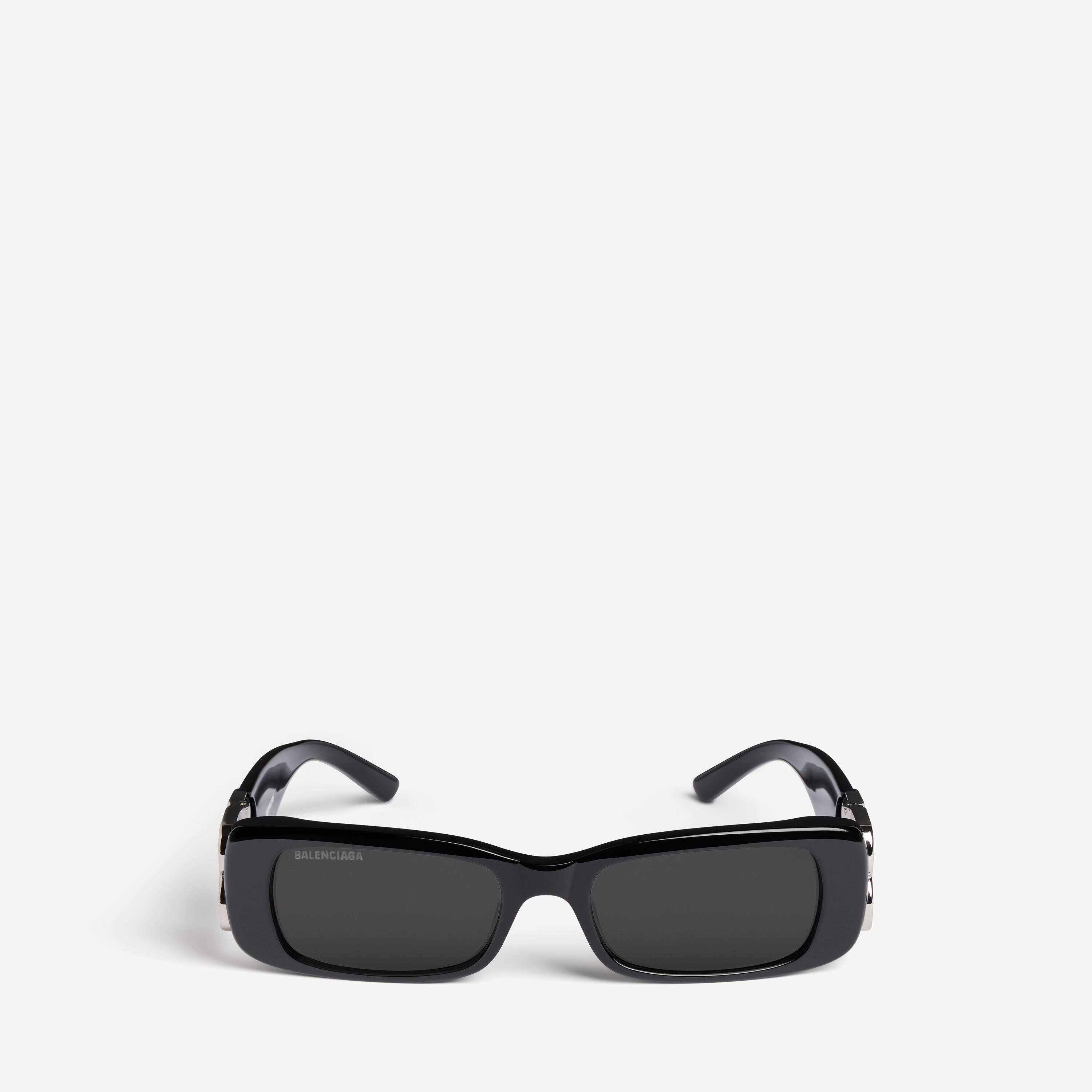 Women's Dynasty Rectangle Sunglasses in Black by Balenciaga