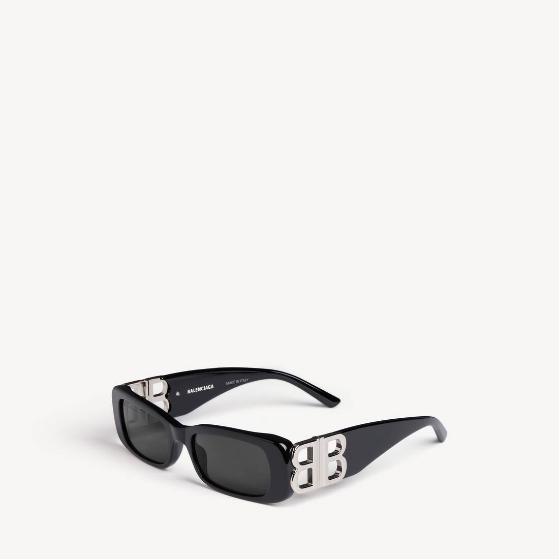 Women's Dynasty Rectangle Sunglasses in Black 5