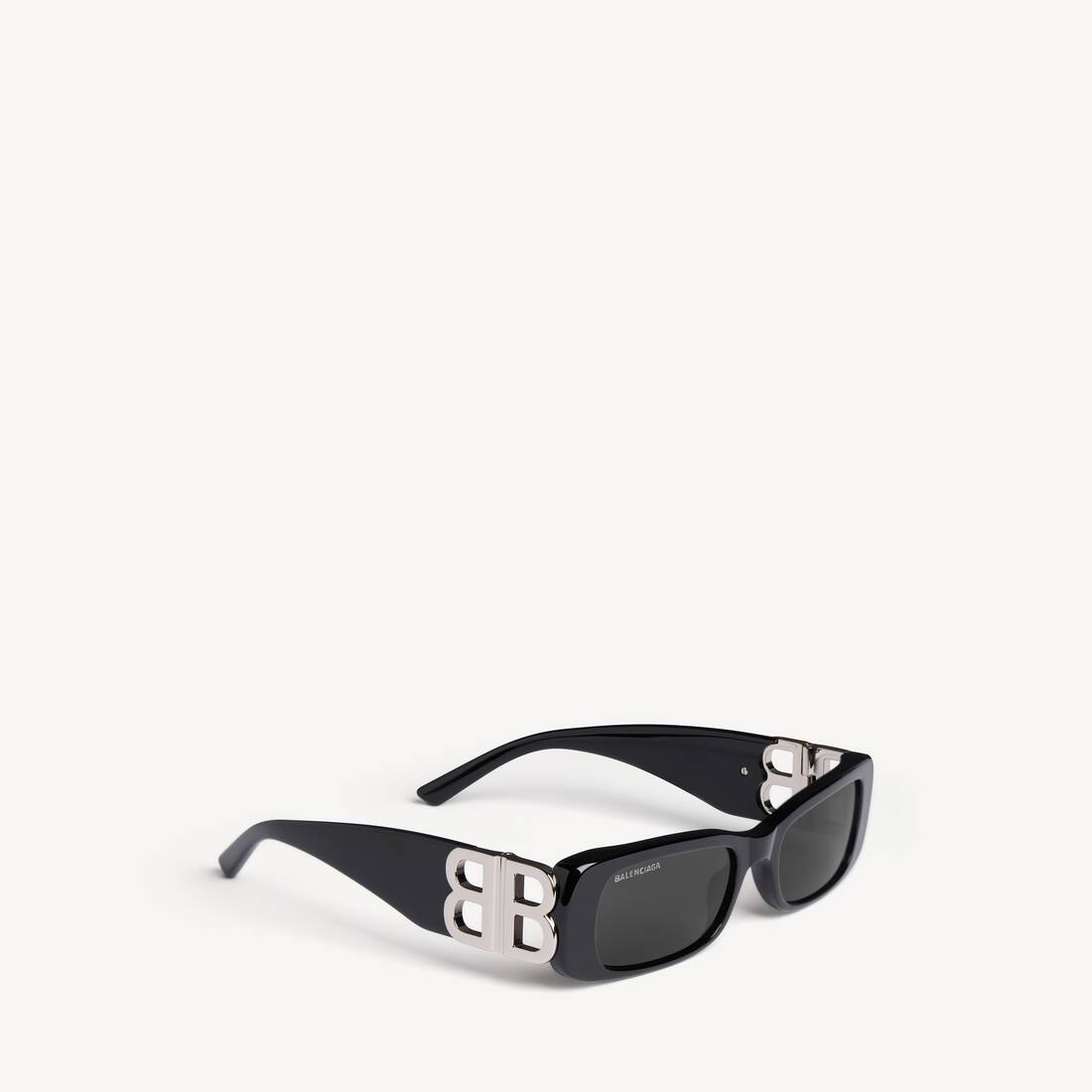 Women's Dynasty Rectangle Sunglasses in Black 6
