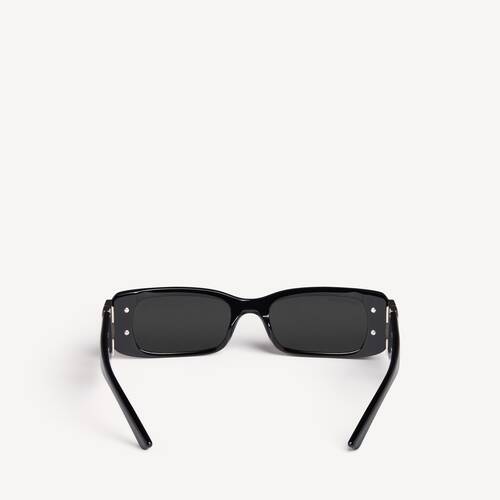 Women's Dynasty Rectangle Sunglasses in Black 11
