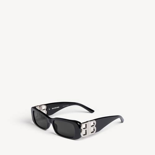 Women's Dynasty Rectangle Sunglasses in Black 12