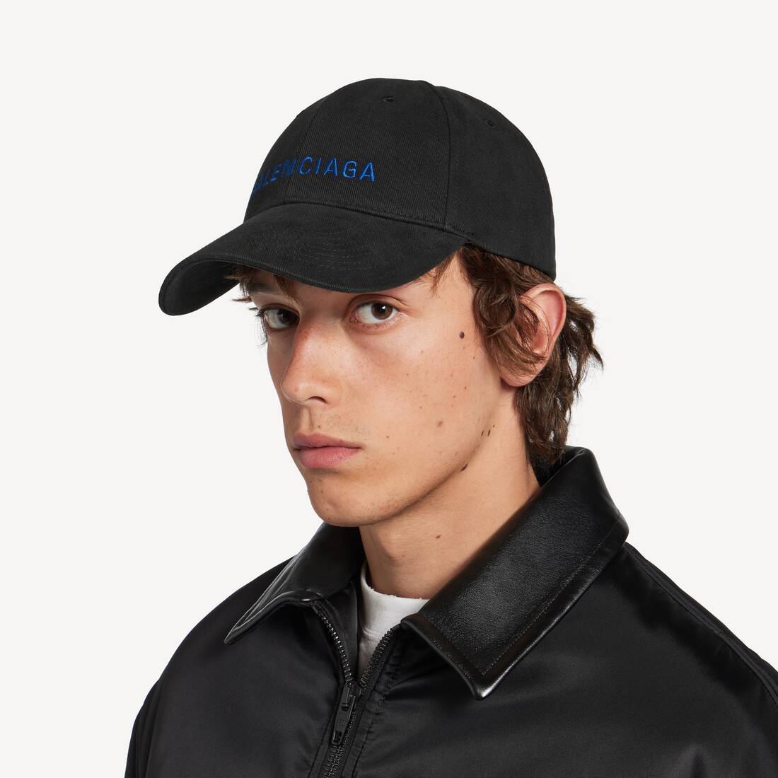 Men's Balenciaga Logo Cap in Black by Balenciaga