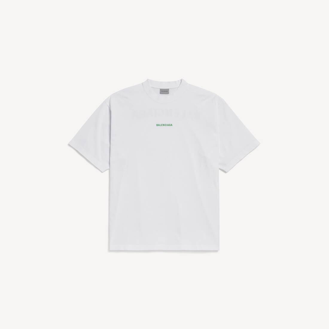 Men's Balenciaga Back Medium Fit T-shirt in White 2