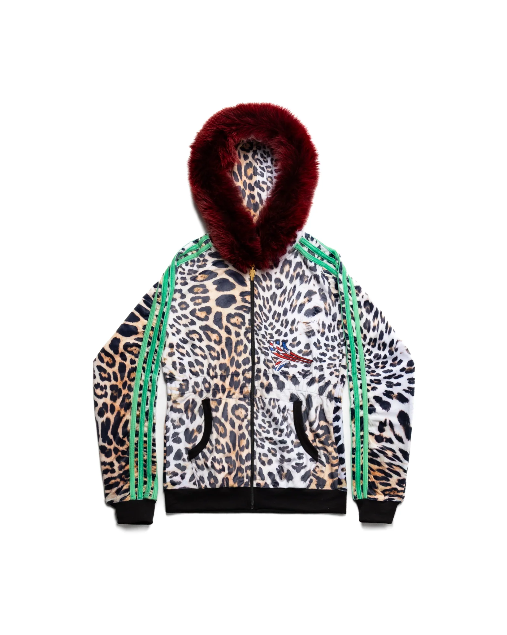 UK Cheetah 5-Stripe Zip-Up by Yori