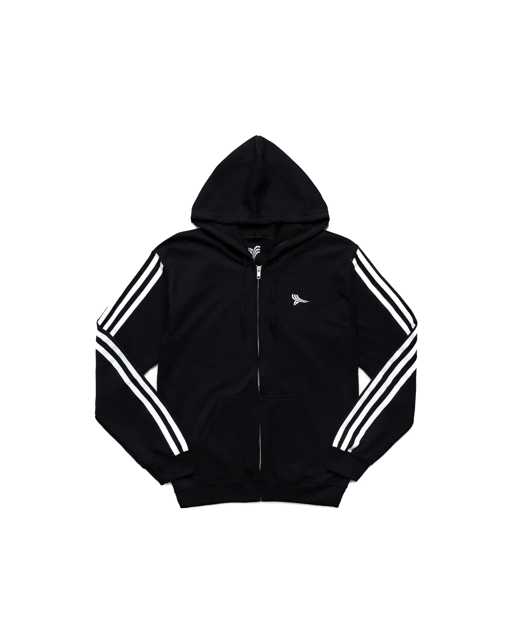 Yori Sport print 5stripe logo Zip-up black/white by Yori